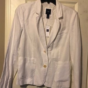 GAP white Linen Blazer